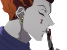 hisoka morou hunter hxh cheveux rouge yeux jaune clown isaac netero fic bloop