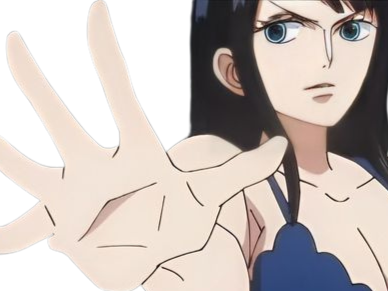 Sticker nico robin one piece cheveux noir yeux bleu ninon fic bloop par Bl0op
