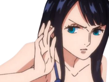 Sticker nico robin one piece cheveux noir yeux bleu ninon fic bloop par Bl0op