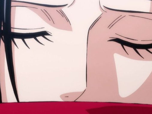 Sticker boa hancock one piece cheveux noir yeux bleu boucles oreille serpent fic bloop par Bl0op
