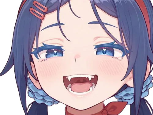 Sticker kj mita mitas miside rire sourire zoom backup par Crytek