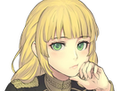 ingrid brandl galatea fire emblem three houses hopes saint royaume faerghus lions saphir blonde yeux verts
