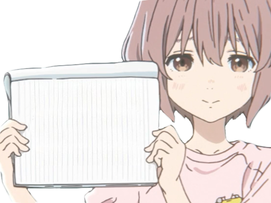 Sticker anime no shouko kikoojap kj nishimiya silent voice template par ArchReup