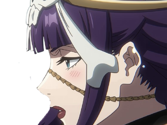 Sticker katen kyokotsu bleach cheveux violet yeux vert bandeau frange crane fic bloop par Bl0op