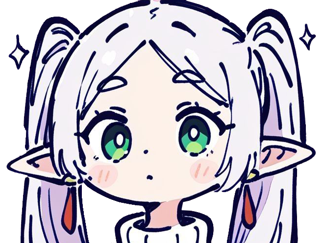 Sticker kikoojap sousou no furiren chibi cute kj backup by frieren par Crytek
