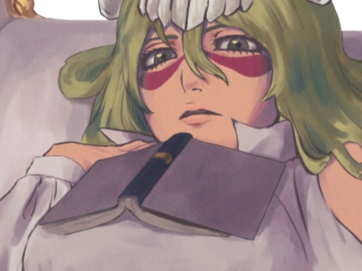 Sticker nelliel tu odelschwanck nell bleach cheveux vert yeux jaune masque arrancar fic bloop par Bl0op