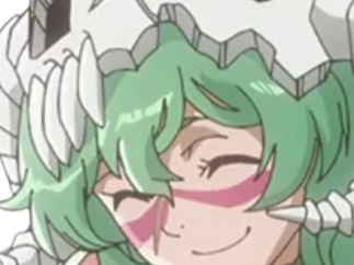 Sticker nelliel tu odelschwanck nell bleach cheveux vert yeux jaune masque arrancar fic bloop par Bl0op
