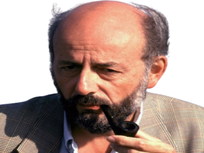 Sticker bertrand blier pipe navrant serieux chauve fume regard barbe par bloblom