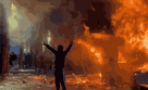 revolte revolution flamme feu chaos jeune destruction gif