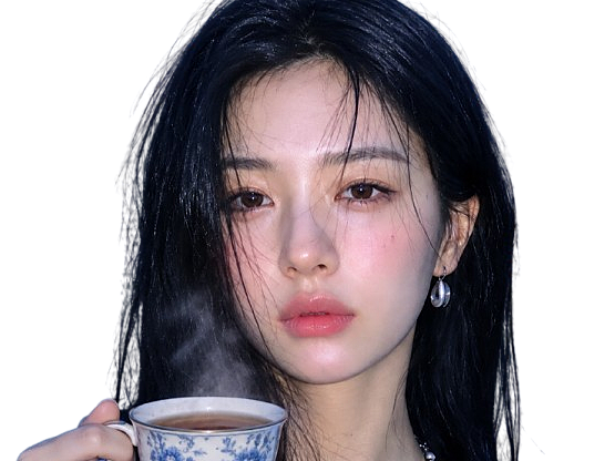Sticker coreenne belle modele badass tasse the regard par Tromperie