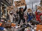 emeutes pillage fronce singes destruction ravage violence vol vivreensemble manif demolition devastation ruine aneantissement effondrement
