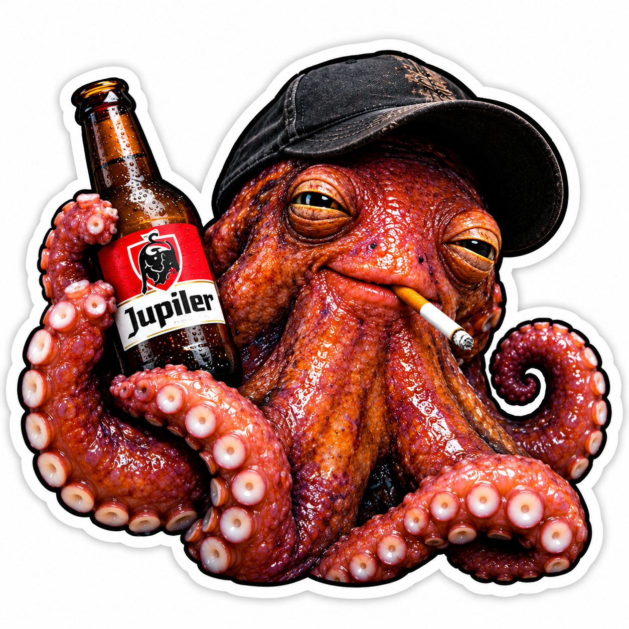 Sticker poulpe pieuvre octopus animaux mer tentacules par kiproko