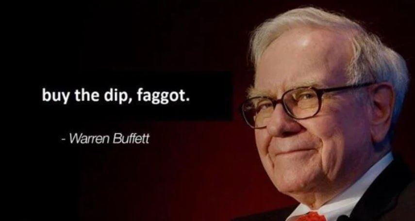 Sticker scam ponzi market stock biz etf dip tariff trade fall rojo alarm alert krach cata par glandilus