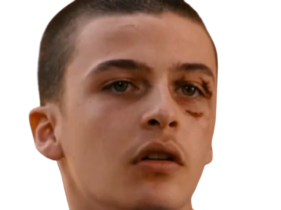 Sticker malik frikah amour ouf acteur clotaire francais enfant adolescent sang jeune rase par PubliusOvidius