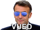 macron lunettes soleil vued manif manifestion osef pas grave