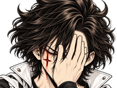 Sticker tags proposes sutsugua reaction facepalm exasperation sombre par shemsou-hor