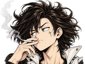 Sticker sutsugua reaction cigarette fumer detente par shemsou-hor