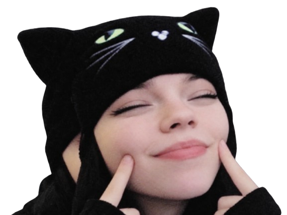 Sticker chat chaton deguisement nyan sourire souris par Skream