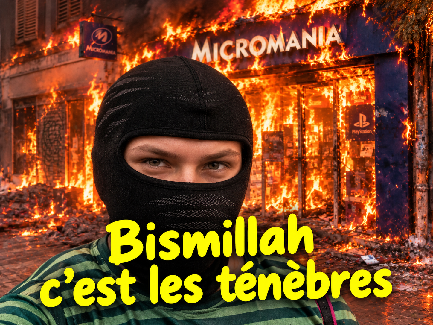Sticker emeute qlf hamza lfi par Elcapitano93