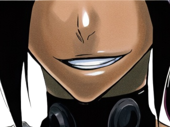Sticker yoruichi shihouin bleach cheveux pourpre violet yeux jaune ambre peau mate desdemone dess fic bloop par Bl0op