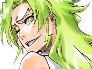 Sticker candice catnipp bleach cheveux yeux vert eclair tonnerre foudre electricite bronte fic bloop par Bl0op