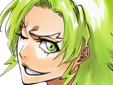 Sticker candice catnipp bleach cheveux yeux vert eclair tonnerre foudre electricite bronte fic bloop par Bl0op