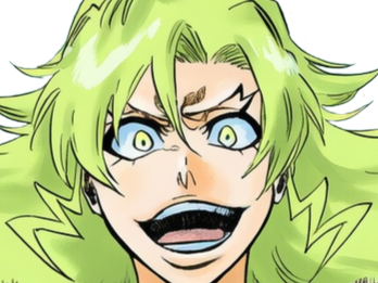 Sticker candice catnipp bleach cheveux yeux vert eclair tonnerre foudre electricite bronte fic bloop par Bl0op