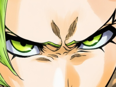 Sticker candice catnipp bleach cheveux yeux vert eclair tonnerre foudre electricite bronte fic bloop par Bl0op