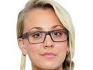 kaley cuoco actrice productrice executive mannequin americaine femme blonde yeux verts lunettes 2010s
