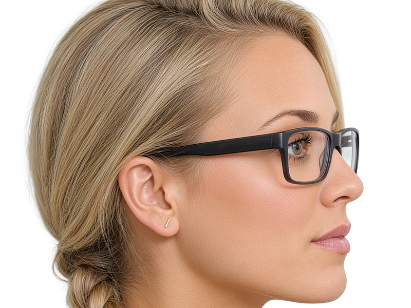 Sticker kaley cuoco actrice productrice executive mannequin americaine femme blonde yeux verts lunettes 2010s par Dark-63
