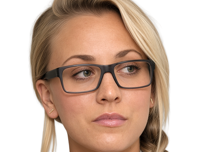 Sticker kaley cuoco actrice productrice executive mannequin americaine femme blonde yeux verts lunettes 2010s par Dark-63