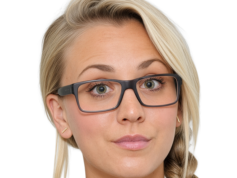 Sticker kaley cuoco actrice productrice executive mannequin americaine femme blonde yeux verts lunettes 2010s par Dark-63