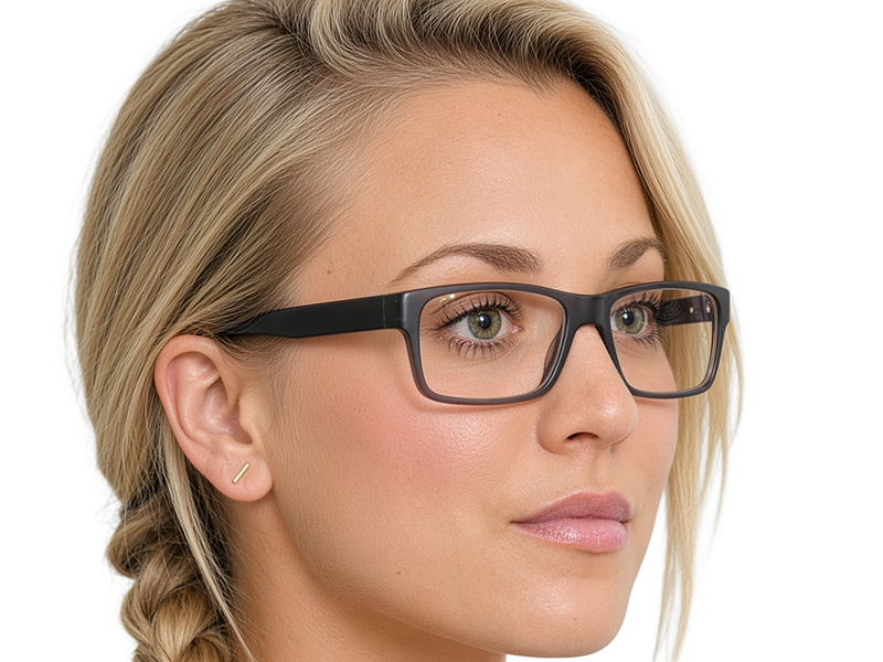 Sticker kaley cuoco actrice productrice executive mannequin americaine femme blonde yeux verts lunettes 2010s par Dark-63
