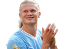 erling haaland haland braut cyborg homme sportif footballeur norvegien anglais blond yeux bleus vingtaine vingtenaire