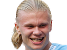 erling haaland haland braut cyborg homme sportif footballeur norvegien anglais blond yeux bleus vingtaine vingtenaire