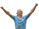 erling haaland haland braut cyborg homme sportif footballeur norvegien anglais blond yeux bleus vingtaine vingtenaire