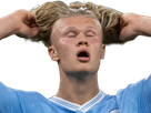 erling haaland haland braut cyborg homme sportif footballeur norvegien anglais blond yeux bleus vingtaine vingtenaire