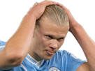 erling haaland haland braut cyborg homme sportif footballeur norvegien anglais blond yeux bleus vingtaine vingtenaire
