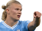 erling haaland haland braut cyborg homme sportif footballeur norvegien anglais blond yeux bleus vingtaine vingtenaire