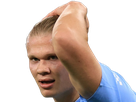 erling haaland haland braut cyborg homme sportif footballeur norvegien anglais blond yeux bleus vingtaine vingtenaire