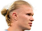 erling haaland haland braut cyborg homme sportif footballeur norvegien anglais blond yeux bleus vingtaine vingtenaire