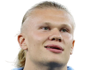 erling haaland haland braut cyborg homme sportif footballeur norvegien anglais blond yeux bleus vingtaine vingtenaire