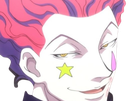 hisoka morou hunter hxh cheveux rouge yeux jaune clown tatouages isaac netero fic bloop