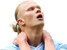 erling haaland haland braut cyborg homme sportif footballeur norvegien anglais blond yeux bleus vingtaine vingtenaire