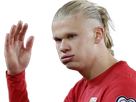 erling haaland haland braut cyborg homme sportif footballeur norvegien anglais blond yeux bleus vingtaine vingtenaire