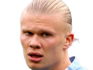 erling haaland haland braut cyborg homme sportif footballeur norvegien anglais blond yeux bleus vingtaine vingtenaire