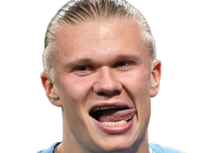 Sticker erling haaland haland braut cyborg homme sportif footballeur norvegien anglais blond yeux bleus vingtaine vingtenaire par Dark-63