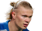 erling haaland haland braut cyborg homme sportif footballeur norvegien anglais blond yeux bleus vingtaine vingtenaire