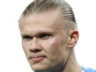 erling haaland haland braut cyborg homme sportif footballeur norvegien anglais blond yeux bleus vingtaine vingtenaire