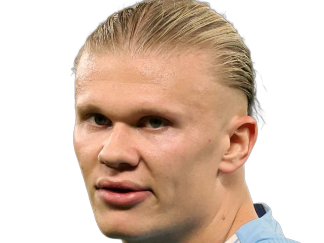 Sticker erling haaland haland braut cyborg homme sportif footballeur norvegien anglais blond yeux bleus vingtaine vingtenaire par Dark-63